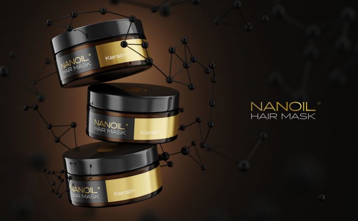 Nanoil mask with keratin for hair
