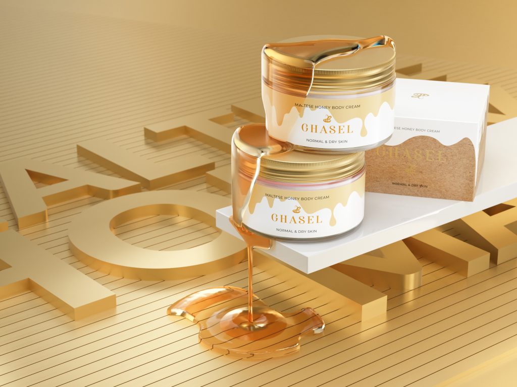 honey body cream ghasel